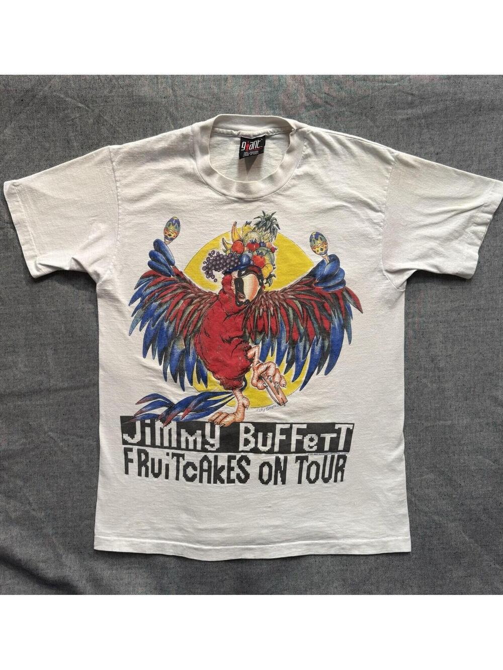 Vintage Jimmy Buffett Fruitcakes On Tour 1994 Concert T-Shirt Giant Tag Large